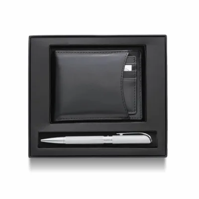 RefineScript - Black Wallet & Pen Kit